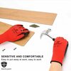 I9 Essentials Polyester & Nitrile Safety Work Gloves, Red & Black Size L, 12PK 100018